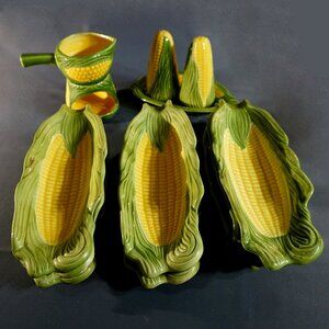 corn on the cob set. signed POW 1 chipped crib (pictured) EUC